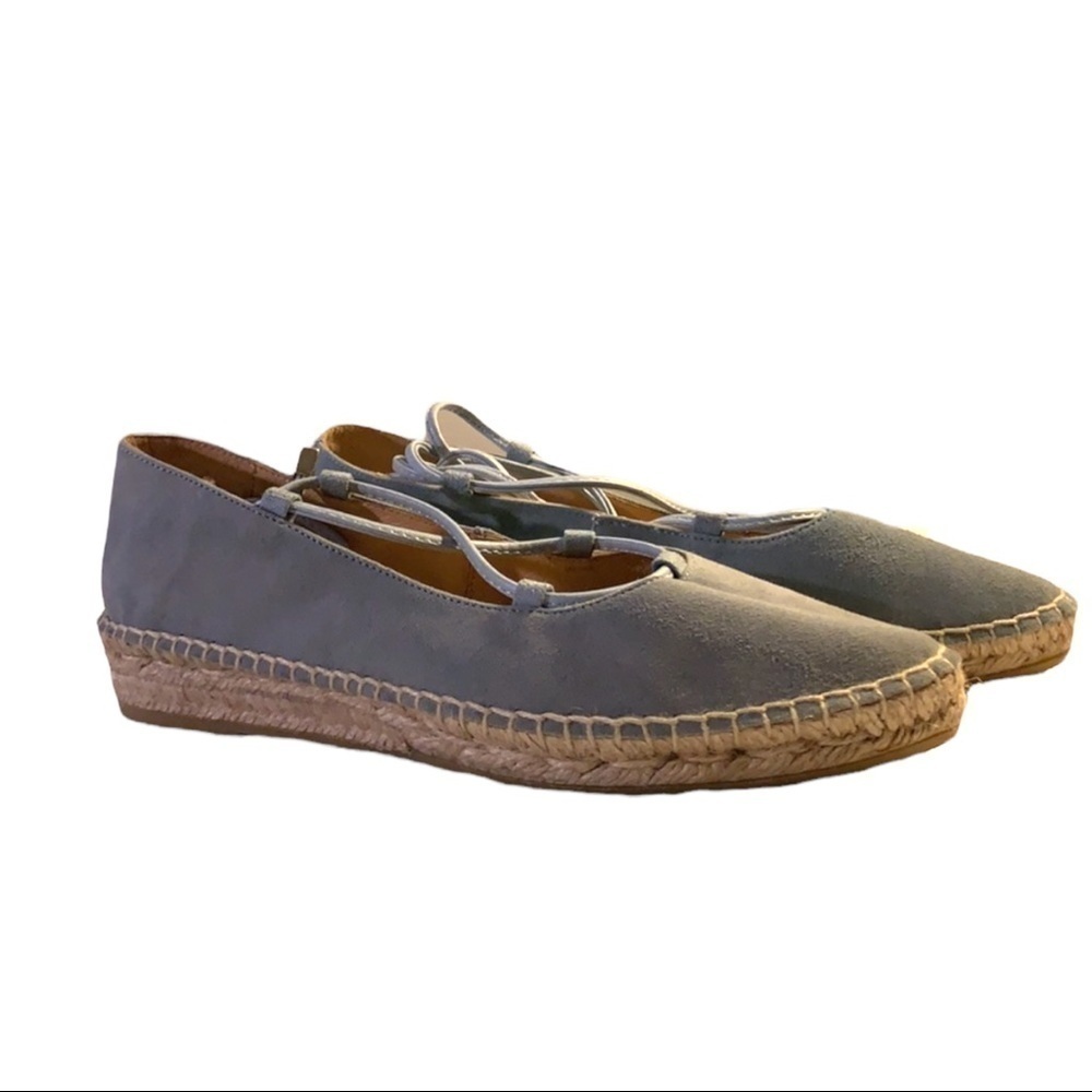 Romena Blue Suede Gladiator Espadrilles Made In Spain Size 37
